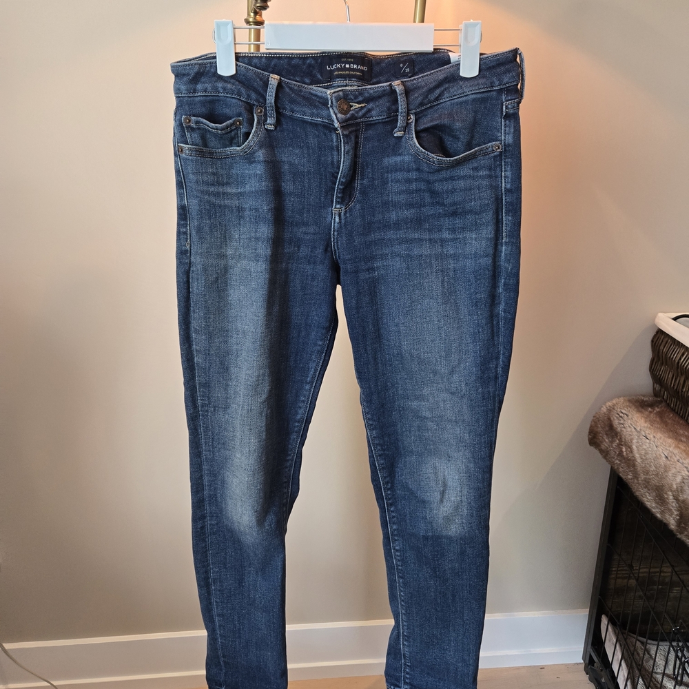 Women's Blue Jeans Lucky Brand Straight leg
